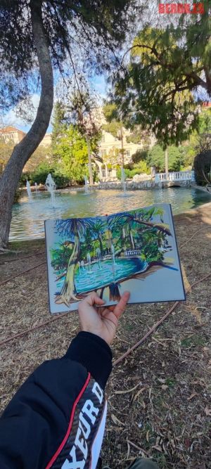 Sketching Sitges Vilanova Usk Paisaje Vegetacion 300x100000
